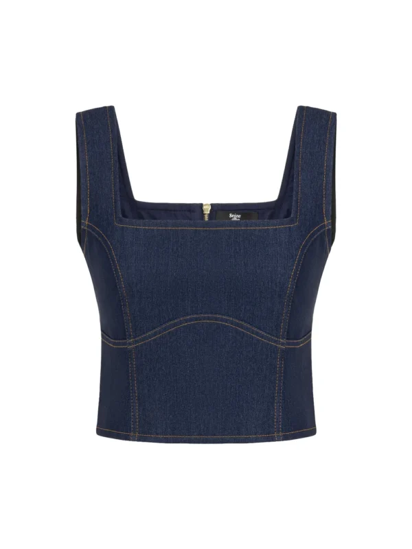 LUCY TOP LACİVERT